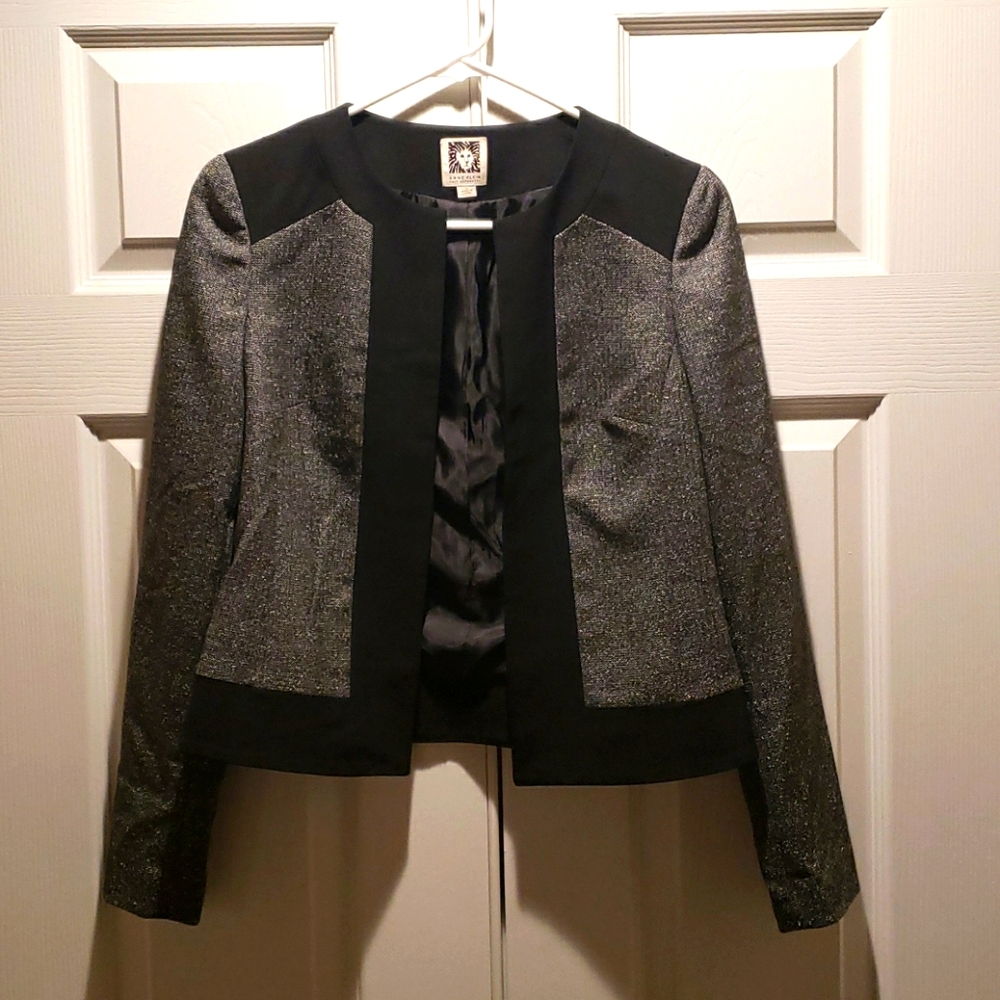 Anne Klein open-front suit jacket